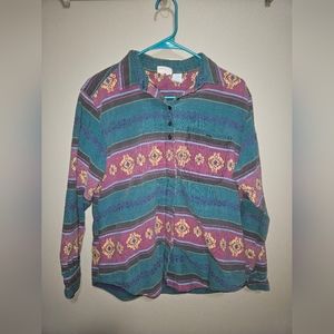 Retro longsleeve polo shirt